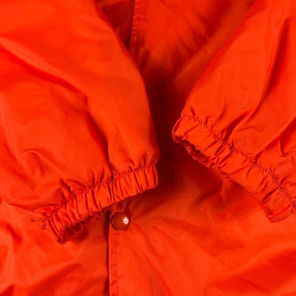 VTG Soffe Tennessee Volunteers Jacket Large Orange Snap Button Lined Windbreaker - Picture 3 of 16